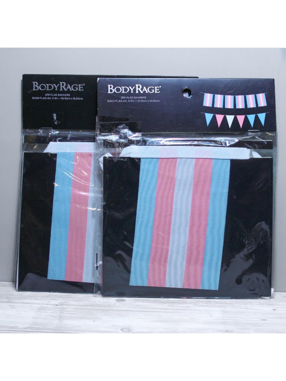 x2 2 Pk Pride LGBTQ Flag Transgender String Banner Garland Mini Flags